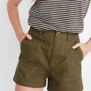 NWT Size Medium Madewell High Rise Camper Shorts
